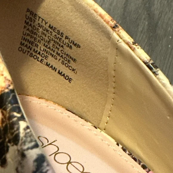 Multicolor Snakeskin Stiletto Heels - Picture 6 of 6